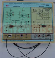 FIBER OPTIC ANALOG TRANSMITTER RECEIVER TRAINER. MODEL IBL-FOT-2